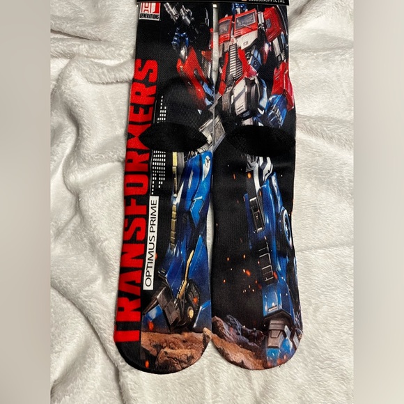 All natural 'Transformers' 100% cotton Unisex socks one size fits all 6-13 - Picture 2 of 2